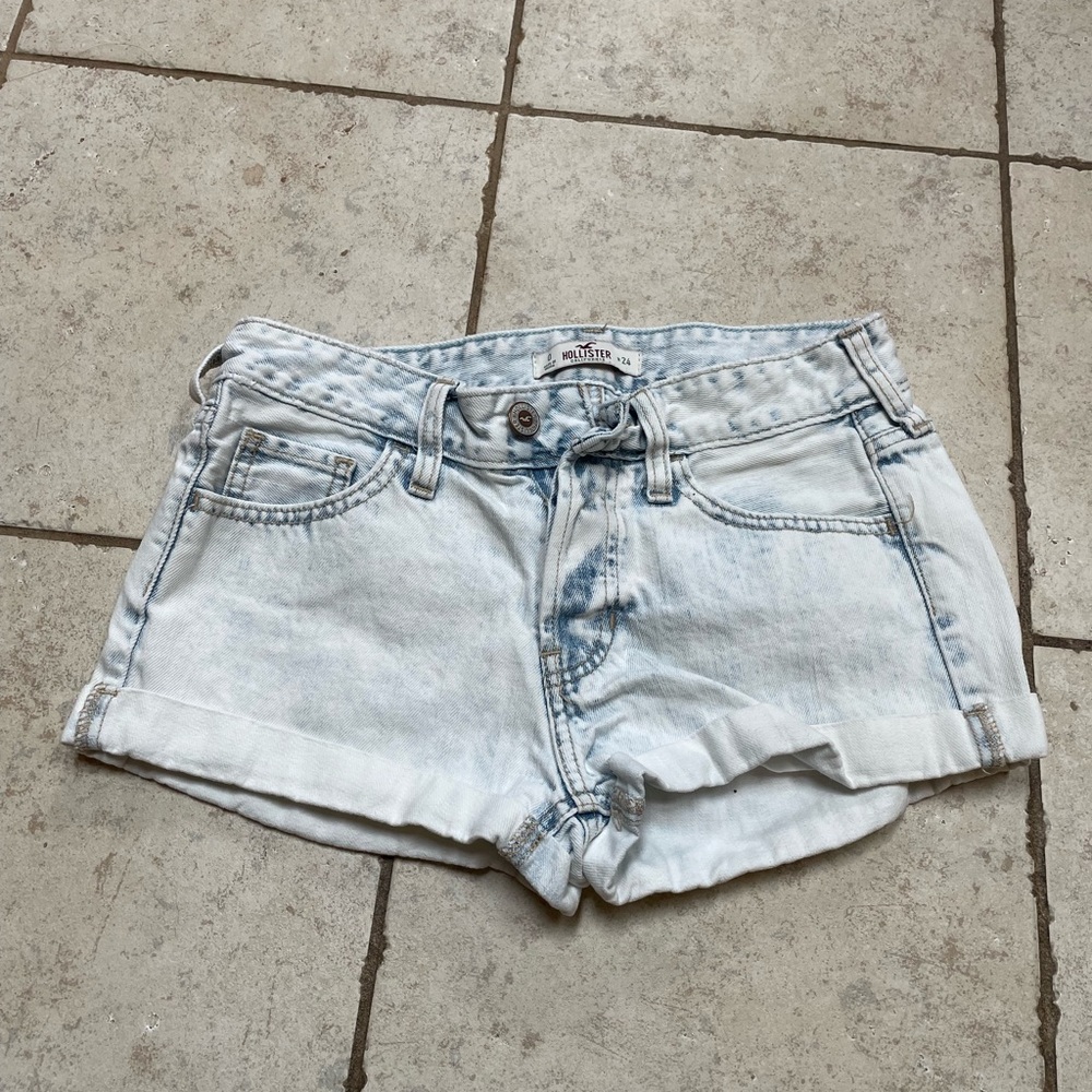 Hollister Light Wash Jean Shorts